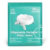 Newnice [60 Counts] Disposable Liners with 200ML Absorbent Pads, Portable Travel Bags Compatible with OXO Tot 2-in-1 Go Potty, Training Liners Fit Most Chairs for Kids, Toddlers