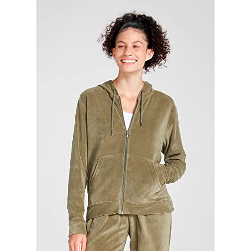 Jaqueta Fem Ziper Feminino , Oliva Medio , P