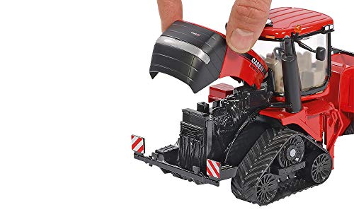 siku 3275, Case IH Quadtrac 600 Raupenschlepper Traktor, 1:32, Metall/Kunststoff, Rot, Funktionales Knickgelenk und siku-Heck-Kupplung – Bild 5