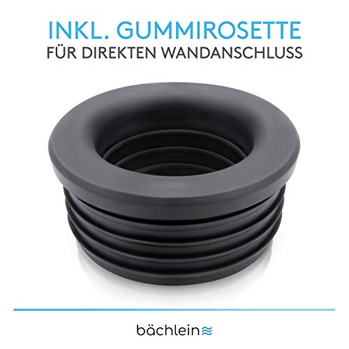 Bächlein flexibler Ablaufschlauch aus Kunststoff fürs Waschbecken - G 1 1/4 x 32 mm, ausziehbar von 320-800mm, Geruchsverschluss individuell anpassbar