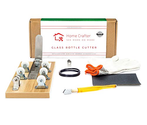 Bottle Cutter & Glass Cutter Bundle - Glass Cutting Kit to Make Beautiful