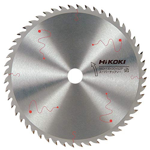 HiKOKI(ハイコーキ) チップソー 木材用 径190mm 52枚刃 丸のこ、集じん丸のこ用 0033-3543