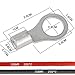 Solar Battery Cables 10 Gauge Power Inverter Cables with 3/8