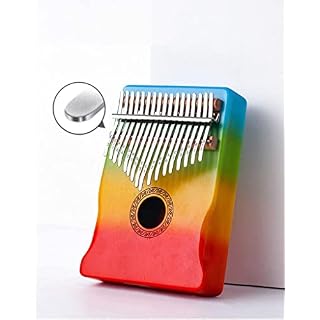 Mini Doigt Kalimba Pouce Piano Kalimba 17 Touches Pouce Piano Acajou Instrument De Musique Mbila Doigt Piano Kit Enfants… – Image 2