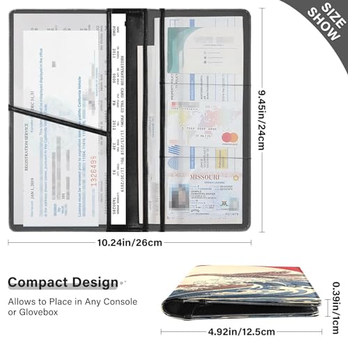 Organizador para auto de cuero PVC miniatura 3