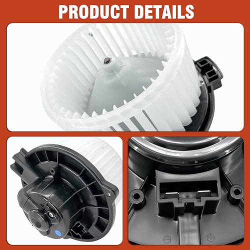Image of AC Heater Blower Motor with Fan 700002 fit for Acura MDX 01-06, Compatible with Honda Odyssey 1999-2004, Pilot 2003-2008, Accord 1998-2002,Replaces #79310S3VA01, 79310S84A01, HO3126105