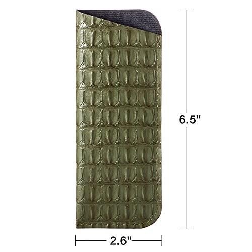 Image of TRIUMPH VISION 3 Pack Reading Glasses Pouch Soft Case Eyeglass Sleeve Slim | Alternative to Bulky Case in bag, Lightweight Lined Padded Protect Optical lens Slip in, Cute Pattern Portable for Daily Use