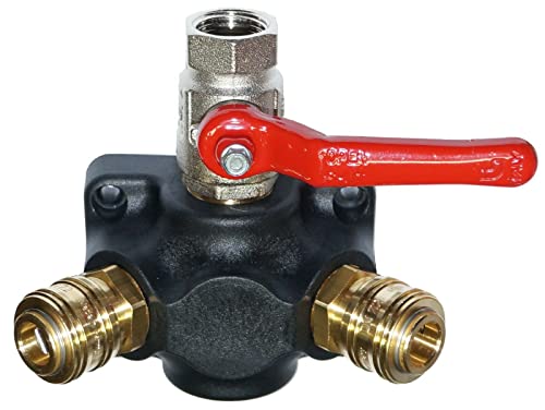 Distributeur d'air comprimé, prise murale, distributeur d'air, boîte de distribution différentes versions (2 prises avec raccord et robinet à boisseau...