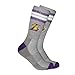 Ultra Game NBA Official Men’s Athletic Cushioned Secure Fit Team Crew Socks - 3 Pack - Unisex, Los Angeles Lakers, Assorted, M6-12