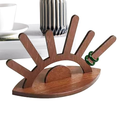 Soporte de exhibición de joyas, estante de madera para anillos, organizador de joyas, para pulseras, aretes, hogar, escritorio, dormitorio, apartamento, mujeres, vacaciones