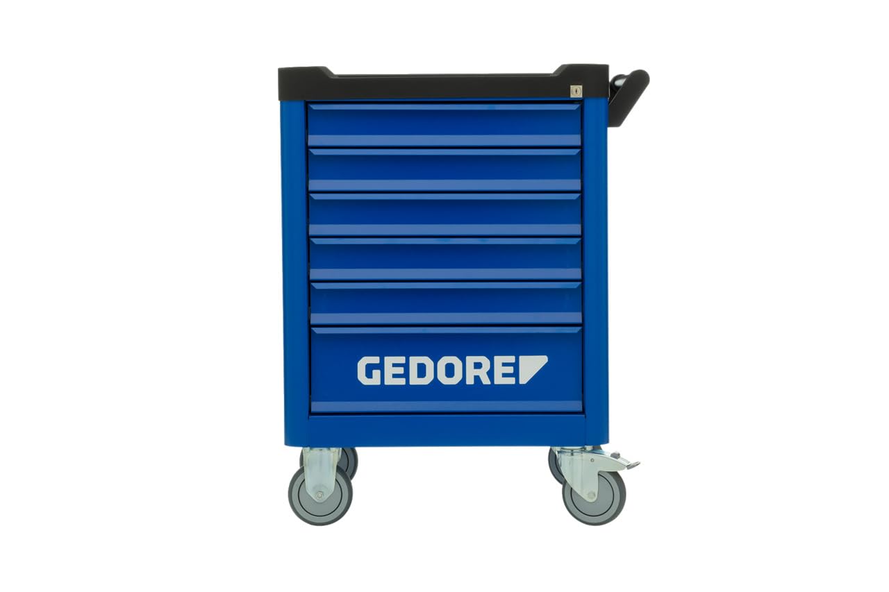 GEDORE WSL-M6 Workster Smartline - Carro de Herramientas | 6 cajones, capacidad de carga: 20 kg, 900 x 625 x 510 mm