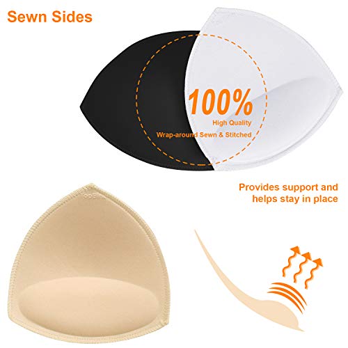 TopBine Bra Pads Inserts Women's Sports Cups Removable Bra Replacement Insert for Bikini Swimsuit4
