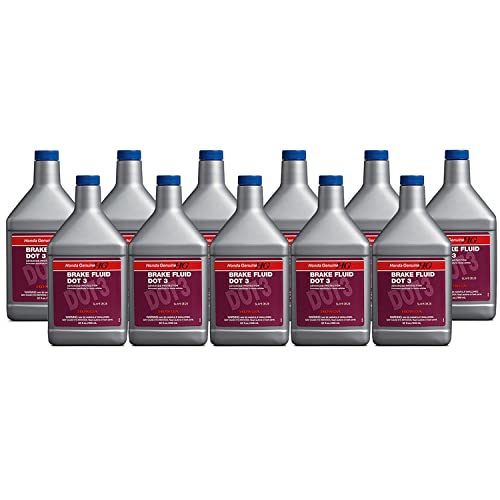 Genuine OEM Brake Fluid DOT 3 11 Quarts Advanced Protection (11x1 Qt) For Honda Accord City Civic CR-V CR-Z Element Passport Element Prelude Wagovan