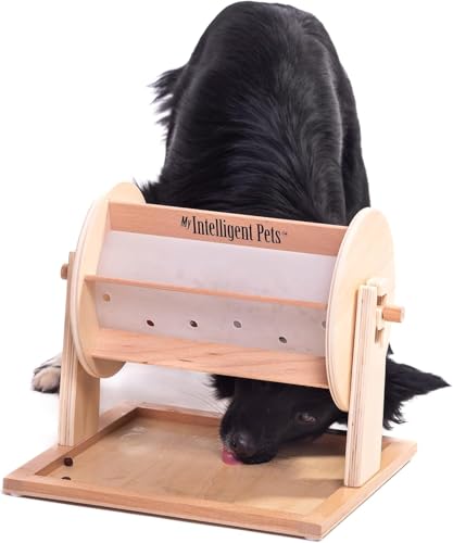 My Intelligent Dogs Interaktives Hundespielzeug Intelligenz - Intelligenzspielzeug für Hunde & Katze - Interaktives Spielzeug Hund, Katzenspielzeug - Denkspiele für Hunde - Wheel of Fortune