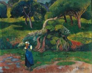 Paysage au Pouldu 1890 peinture à l'huile pour salon élégant