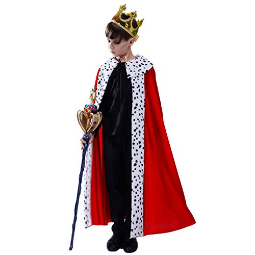 Dsplay Kids Regal King Cape Costume (4-6Y) #TOP3