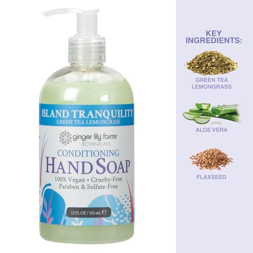 Ginger Lily Farms Botanicals Conditioning Liquid Hand Soap, Island Tranquility, 100% Vegan & Cruelty-Free thumb #4