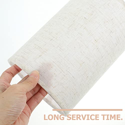 Image of Ceiling Lampshade Cylinder Lamp Shade Small Drum Lampshade Linen Fabric Light Shade Cover for Pendant Wall Scone Bedroom Living Room Table Home Decor 20x14cm