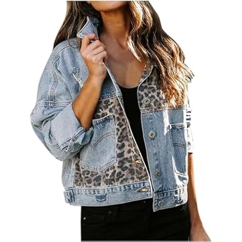 Chic Women's Denim Jacket Long Sleeved Cover