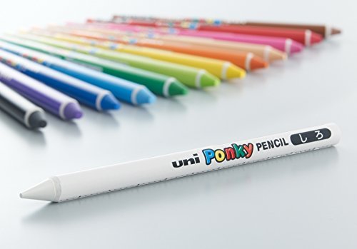 (未使用･未開封品)　三菱鉛筆 ポンキーペンシル 単色 白 1本 kmdlckf Amazon | 三菱鉛筆 ポンキーペンシル ポンキー 単色 シロ | 色鉛筆