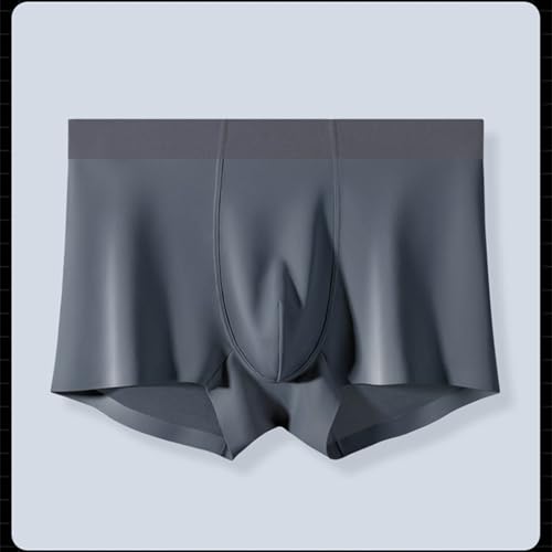Cambkatl Men's Seamless Ice Silk Underwear Ultra-thin Summer Boxer Briefs Breathable Stretch Trunks Boxers4