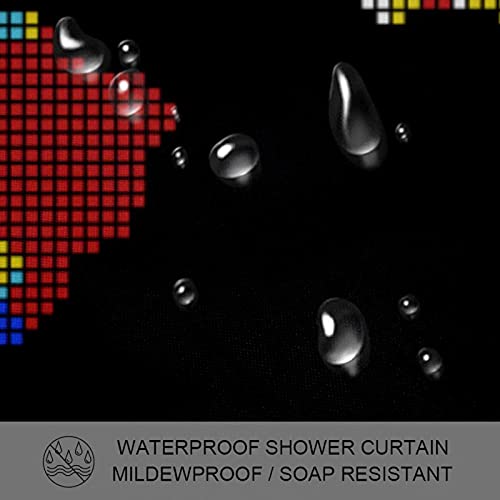 Rideau de douche imperméable de qualité supérieure motif carte du monde 183cm