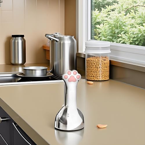 Miniatura 5 de Abrelatas para gatos, material de silicona, lavable, ligero, abrelatas de latas para gatos, cuchara enlatada multifunción para mascotas para obtener