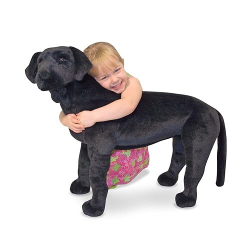 Melissa & Doug - riesige Plüschwildtiere, weiches Polyestergewebe, schöne schwarze Labormarkierungen, handgefertigt, mehrfarbig