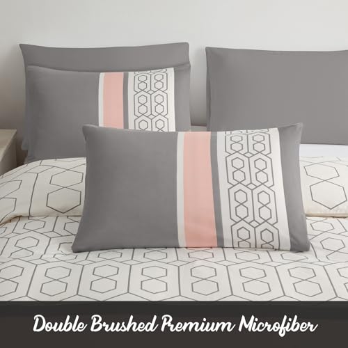 Pamposh Double Duvet Set Premium Brushed Microfiber Duvet Cover Double Ultrasoft Hypoallergenic Non Iron Luxury Bedding Set With Zipper Closure - Image 7