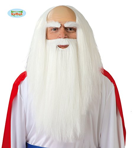 Guirca GUI4879 Parrucca e Barba da druido