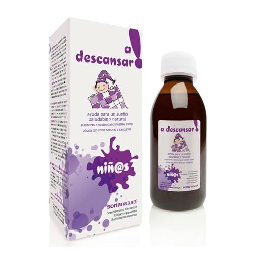Soria Natural Jarabe para niños A descansar! – Favorece un Sueño Saludable y Natural - Ayuda a Calmar el Nerviosismo – Vitaminas y Plantas Medicinales - 100% Natural - Frasco de 150 ml.