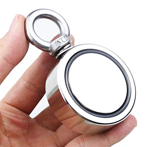 image for seedoo Fishing Magnet with Rope Glove Set, 660LB Pulling Force Super S