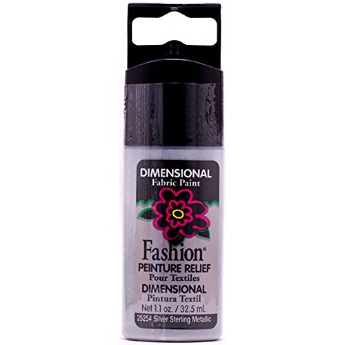 Mod Podge Fashion Fabrics - Estrella de plata metálica y material sintético, 11,6 x 3,5 x 2,1 cm