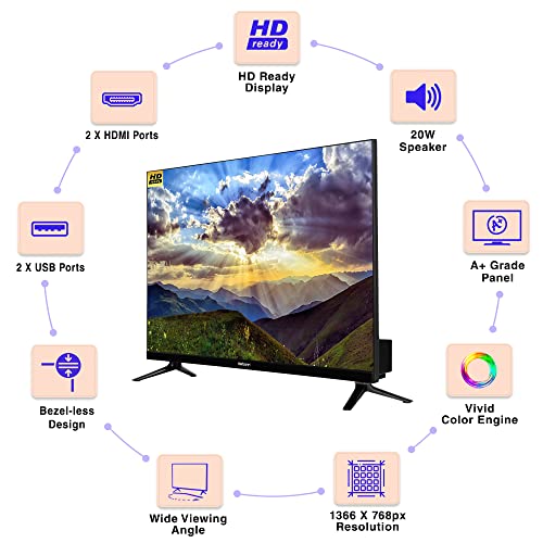 Image of Karbonn 80 cm (32 inches) Millennium Series HD Ready LED TV KJW32NSHDF (Phantom Black)