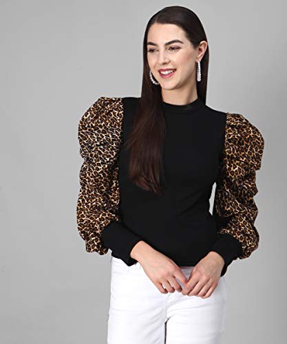 Image of FUNDAY FASHION Women's Regular Fit Cotton Full Sleeves Flurred top