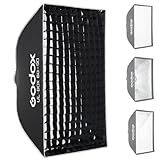 Godox 24”x35” Strip Softbox with Bowens Mount, UL-BOX-60x90 Folding Quick Release Rectangular Softbox Foldable Soft Box with Grid, Diffuser for Godox SMALLRIG/Neewer/Aputure