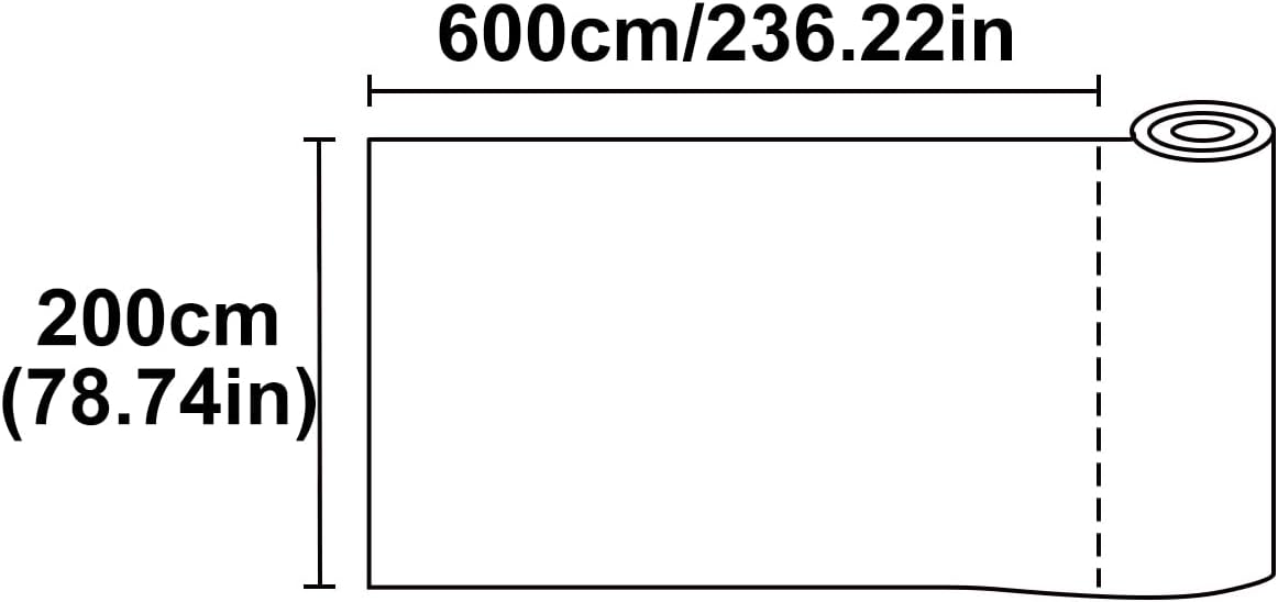 DIY Adjustable PP Window Screen Mesh, 78.74"x236.22" Breathable Easy Install for Doors Windows, Black