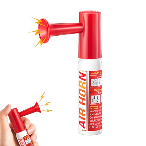 Avenuebool 3 Pack Mini Air Horn for Personal Safety, 0.88 Oz Portable Loud Air Horns, Blow Horns for Dogs Bear, Party, Sporting Events, Birthdays, Graduation Mini Noise Makers