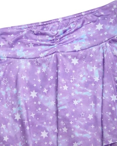 Image of RBX Girls Athletic Skort Set - 2 Piece Workout Outfit with Performance Graphic Tee & Athletic Skort for Girls