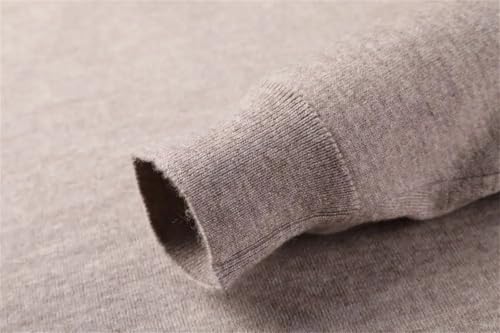 Men Turtleneck Sweater Warm Knitted Long Sleeve Men's Pullover Sweater4