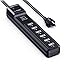 AmazonBasics 6-Outlet Surge Protector Power Strip with 2 USB Ports - 1000 Joule, Black