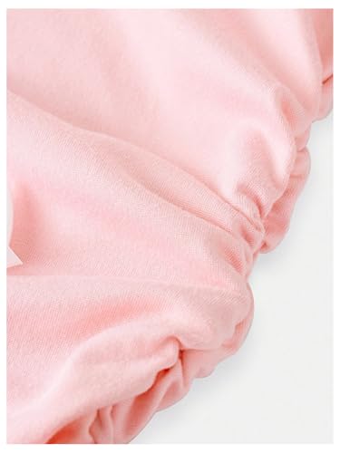 SweatyRocks Girl's Bowknot Short Sleeve T Shirts Crew Neck Ruched Y2K Fitted Summer Tops4