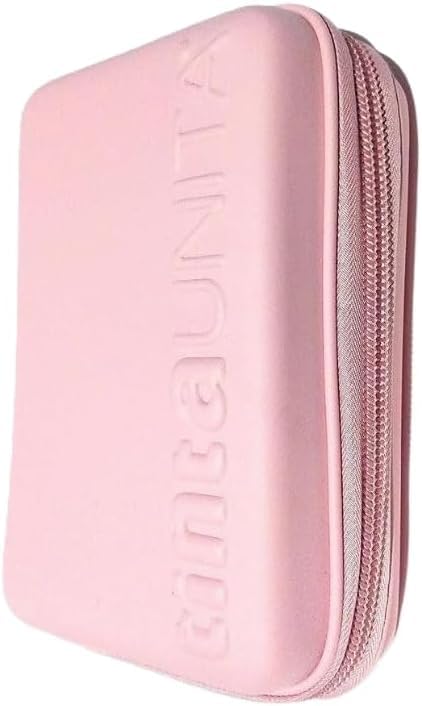 PRESTIGE & DELUXE Trousse scolaire couleur unie Pool Over One Time fermeture éclair complète Rose + porte-clé gratuit, multicolore, trousse