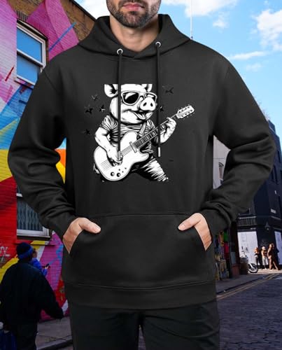 Over Sized Custom Sweatshirt for Men Streetwear Vintage crew neck 2025 Cropped hooded Tops Basic Causal4