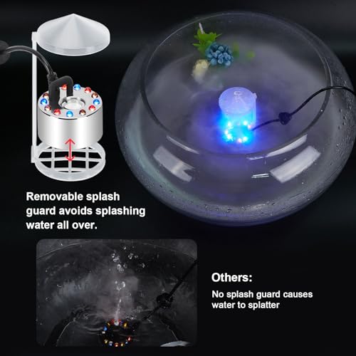 Fitnate 350Ml/H Mist Maker Fogger,12 Led Color Changing Fog Atomizer Air Humidifier thumb #3