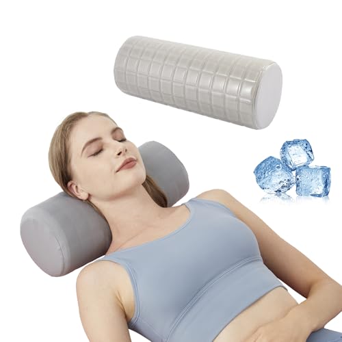 Cervical Roll Pillow with Cooling Gel Cover - image 1