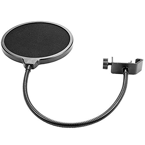 MUXItrade Filtro Pop de Micrófono con Doble Capa Protector de Sonido Protector de Ventana Popfilter para Blue Yeti y Otro Estudio de Grabación Mic Cover