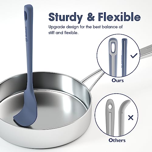 Chefaide CHEFAIDE-044 4 Pieces Silicone Spatula Set, Food Grade Rubber Spatula, Upgrade Strong Handle thumb #2