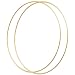 Sntieecr 2 Pack 12 Inch Large Metal Floral Hoop Wreath Macrame Gold Hoop Rings for DIY Wedding Wreath Decor, Dream Catcher and Macrame Wall Hanging Crafts