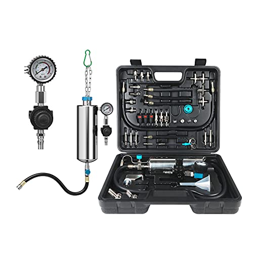 Fuel Injector Cleaner, Fuel System Cleaner Air Intake System Fuel Injector Nozzle Throttle Body Cleaner for Gasoline Diesel Cars with Carrying Case Non-dismantle